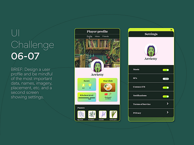 DailyUI Challenge #6 and #7 app concept app dailyui figma illustration ui