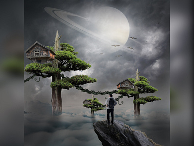 Tree House design designer digital art digital imaging manipulation photoshop visual art visual design