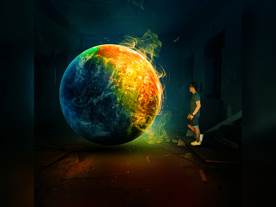 Global Warming design designer digital art digital imaging manipulation photoshop visual art visual design