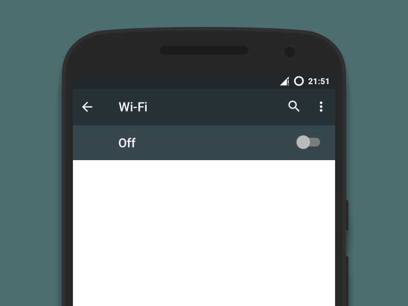 Open WiFi network filter after effects android animation gif google material design