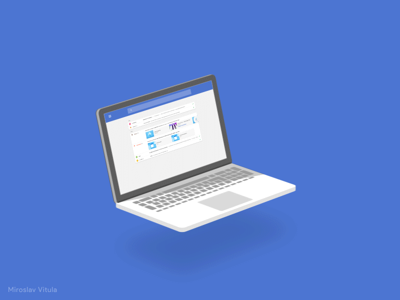 Laptop & Mobile after effects animation gif