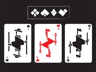 Playing cards concept