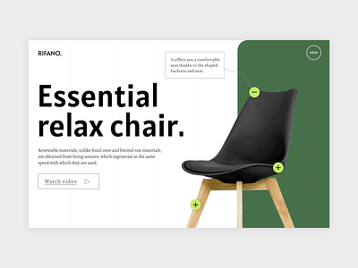 Home Chairs Shop design homepage interior design interior designer ui ux web webdesign