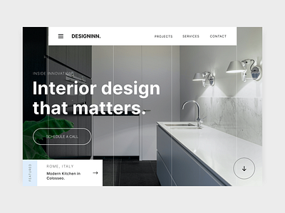 Interior Design Agency branding design homepage illustration interior design interior designer ui ux web