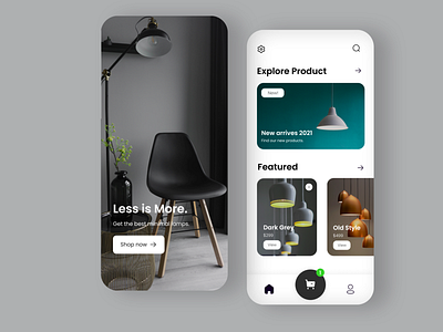 Lamps App Shop app app design design homepage interior design interior designer mobile mobile app mobile app design shop design ui ux web