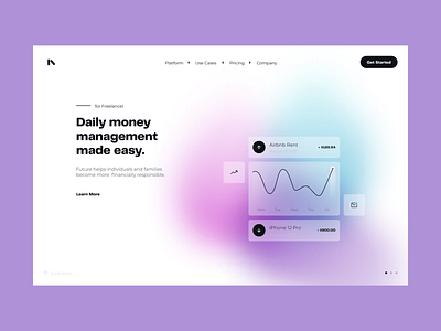 Finance Landing Page Concept