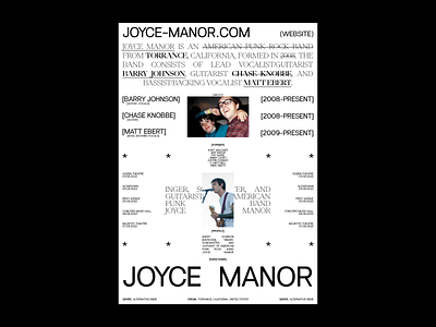 Joyce Manor - Design Poster design graphic design poster typography