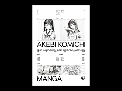 Akebi-chan 02 - Design Poster design graphic design poster typography