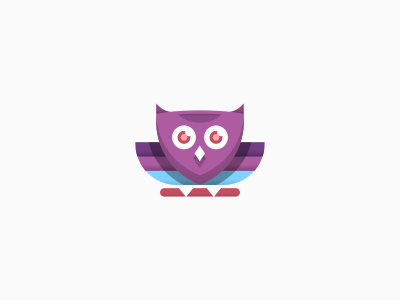 Owl Logo Design branding clubs concert design events guide icon identity logo mark nightlife nocturnal owl purple
