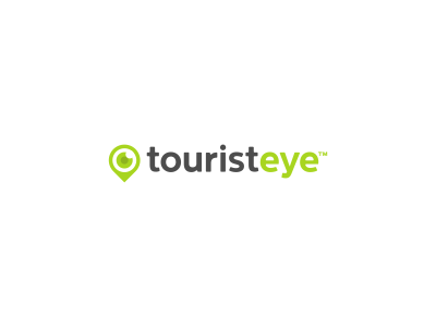 TouristEye Logo Design branding design eye green icon identity location logo mark pin tourism tourist travel