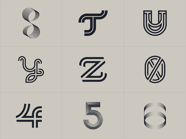 My 36 Days of Type by Dalius Stuoka | logo designer on Dribbble