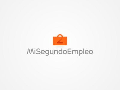 Mi Segundo Empleo Logo Design brand branding clever design freelance icon identity job logo logotype mark suitcase