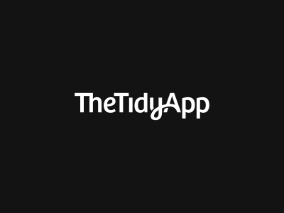 The Tidy App Logo Design Type app brand branding clean cleaning design icon identity logo logotype mark mobile