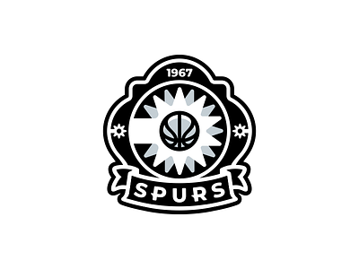San Antonio Spurs Logo Redesign Concept ball basketball brand brand identity branding esports gaming hoops lebron harden durant logo logodesign nba san antonio spurs sports team