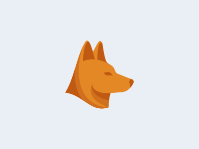 Dingo Dog Logo Design animal brand design dingo dog head icon identity logo mark