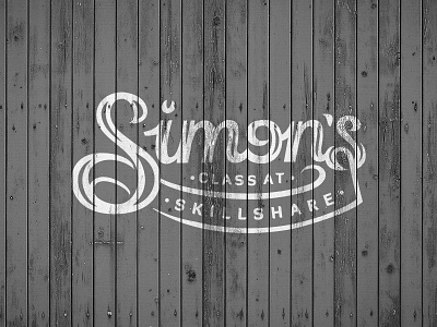 Simon's Skillshare Class Logo Design brand branding calligraphy design icon identity lettering logo mark typography