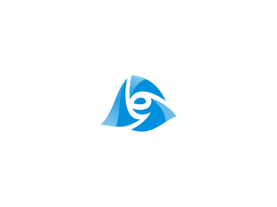 E monogram / Logo Design blue brand design e hidden icon identity logo mark negative space