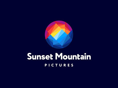 Sunset Mountain Logo Design brand branding business cards stationery colorful design graphic design designer icon icons identity landscape logo mountain nature sky sun sunrise sunset symbol vibrant visual identity