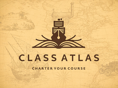 Vintage Logo - Class Atlas Logo Design