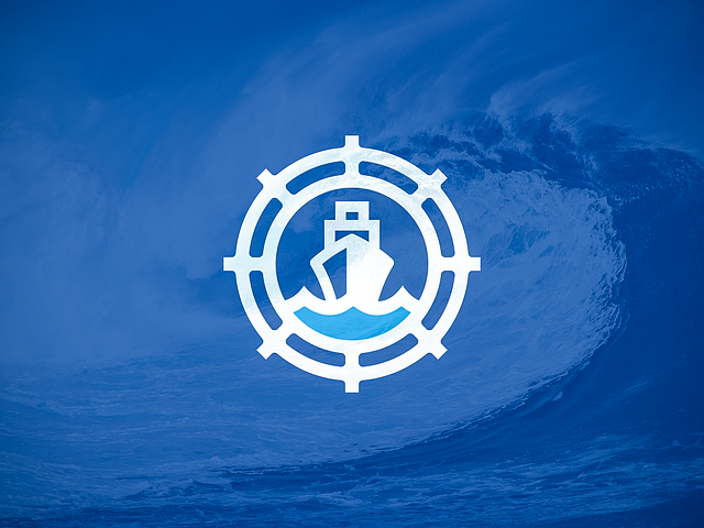 Ship / Wheel Logo Design by Dalius Stuoka | logo designer on Dribbble