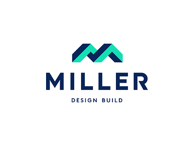 Construction Logo Design - Miller Design Build - M, Houses, Roof 3d brand construction construction logo creative design geometric icon identity letter m logo logodesign logodesigner logomark logotype m m logo modern monogram symbol