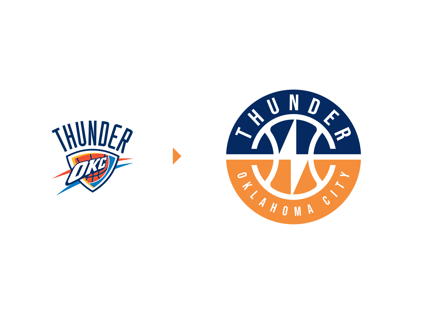 Oklahoma City Thunder (NBA) Logo Redesign by Dalius Stuoka