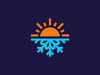 Sunflake Logo Design app brand branding clever creative design icon identity logo logo design logodesign logodesigner nature nature logo snow snowflake startup sun symbol weather