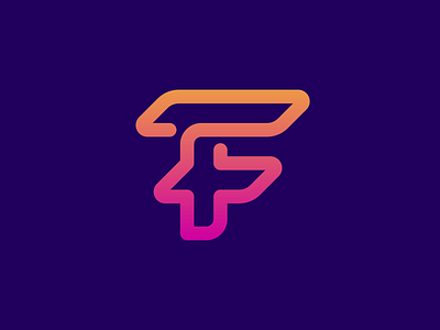 F icon / lettermark design by Dalius Stuoka | logo designer on Dribbble