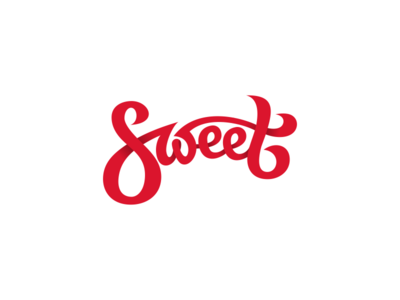 Sweet Logo Design Typography by Dalius Stuoka - Dribbble