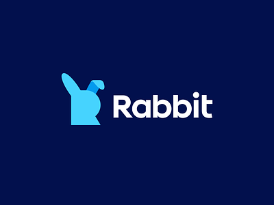 R + Rabbit Logo Design animal app appicon brand branding bunny clever design icon icons identity letter r logo logodesign monogram nature r r logo rabbit symbol