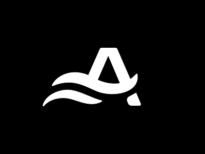 A Monogram / Logo Design - Waves / Sea / Ocean Water