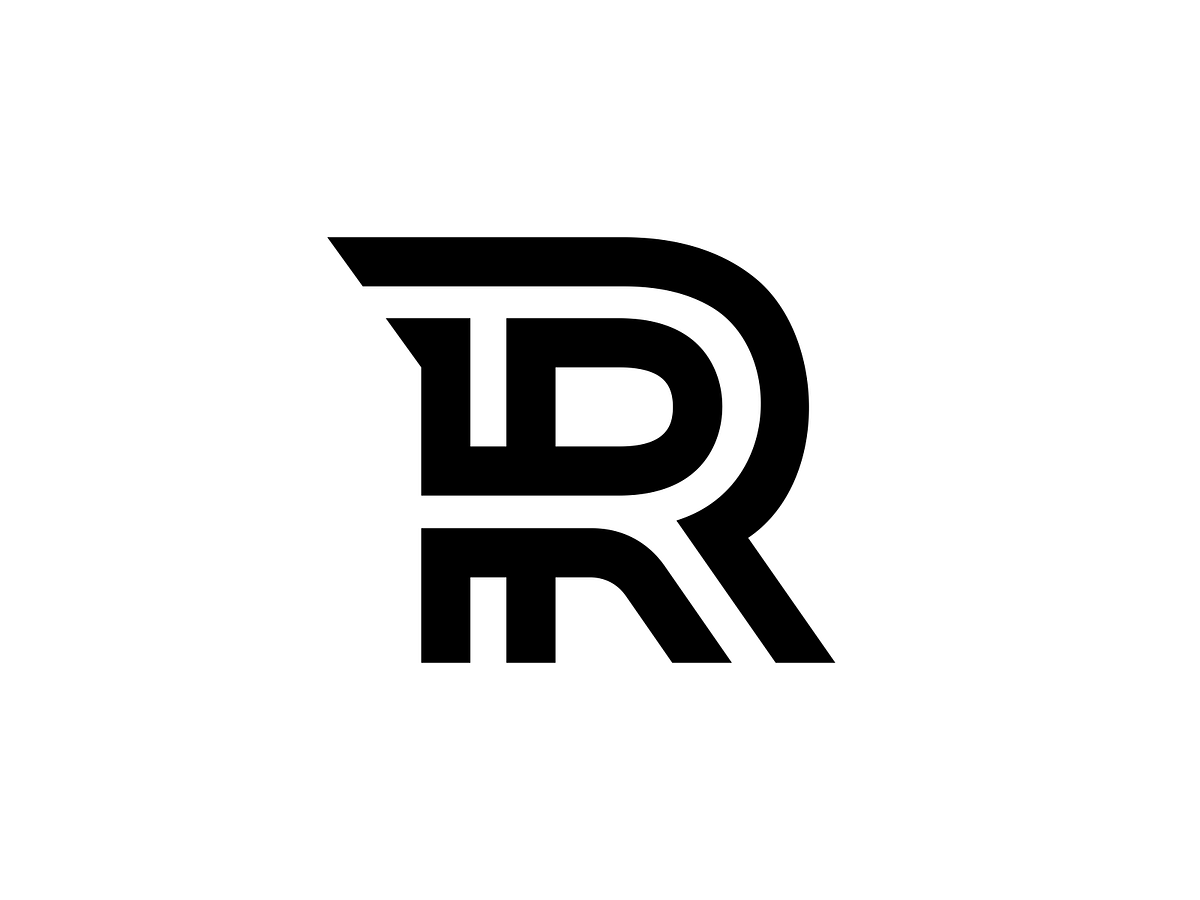 R Lettermark Monogram By Dalius Stuoka Logo Designer On Dribbble