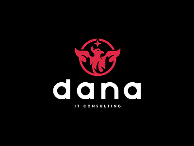 Dana IT Consulting Logo Design animal animals nature appicon bird wings brand branding design fire flame flames icon icons identity logo logodesign logotype phoenix software coding startup it consulting tech technology fintech