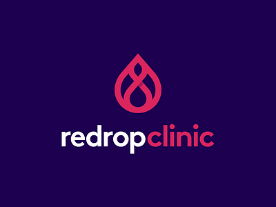 Redrop Clinic Logo Design - Blood / Drop / Infinity / Hospital