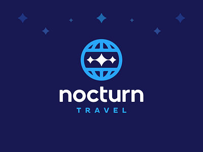 Nocturn Travel - Globe / World / Star / Travel / Sky