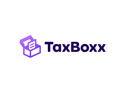 TaxBoxx Logo Design appicon artificial intelligence box cube 3d brand branding creative symbol crypto cryptocurrency blockchain data information design document invoice paper finance fintech icon identity logo logodesign logotype software startup tax accounting accountant