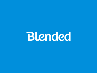 Blended Logo Design blend blended brand design icon identity logo mark news