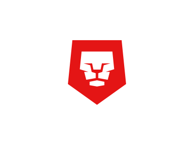 Red Lion Logo Design brand design head icon identity king lion logo mark proud red royal