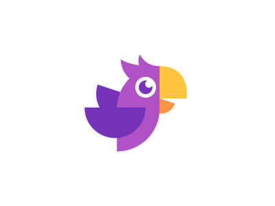 Parrot Logo Design animal animals badge bird brand colorful creative design eagle icon logo logodesign logotype mascot media owl parrot software symbol tech
