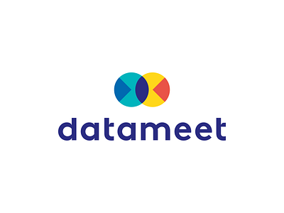 Data Meet Logo Design - Pie chart / Venn Diagram / Statistics brand branding charts clever data design finance fintech flat gradient icon information logo logodesign logotype modern software statistics symbol tech