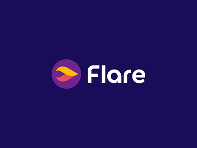 Flare Logo Design abstract blockchain brand branding creative crypto cryptocurrency design fire flame flare icon logo logodesign logotype modern software star symbol tech