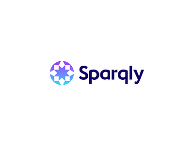 Sparqly Logo Design - Fashion / Sparkle / Mobile App Icon