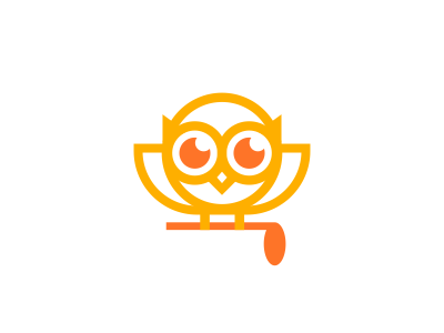Bird + Music Note Logo Design bird brand design fly icon identity logo mark music note owl