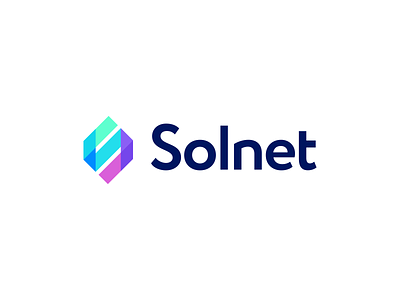 Solnet Logo Design - Crypto / Blockchain / S Monogram / Colorful