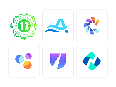 Tech logos - Selection of Recent logo designs