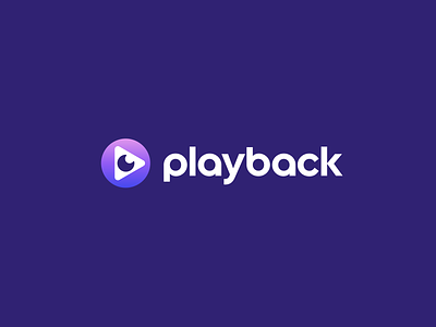 Playback Logo Design - Video / Recording / Eye app brand branding colorful design eye finance fintech geometric geometry icon logo minimal modern play software tech technology