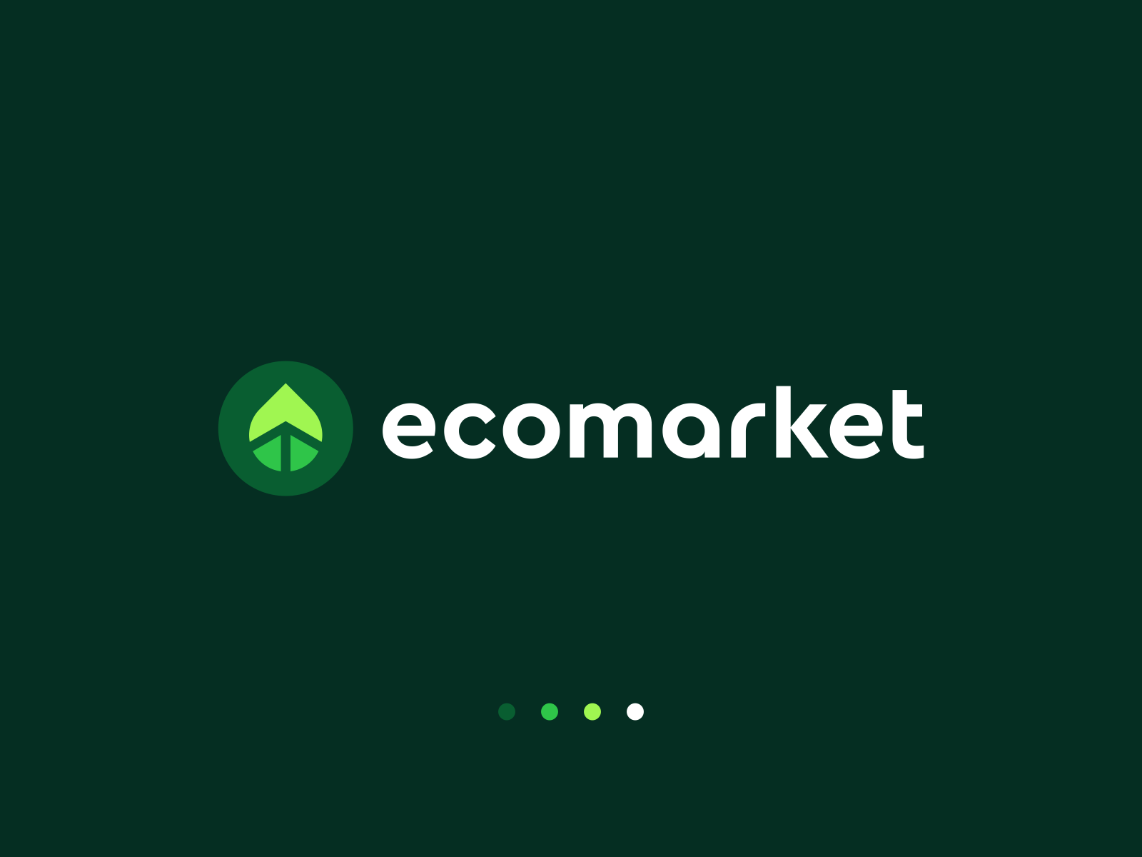 Ecomarket Logo Design - Leaf / Drop / Arrow / Coin by Dalius