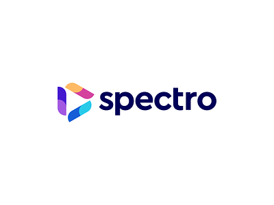 Spectro Logo Design - Media / Play Icon / Abstract