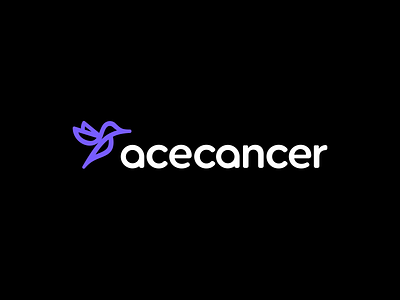 Acecancer Logo Design - Bird / Cancer / Colibri animal bird cancer character colibri design health icon logo logodesign mascot medical modern nature saas software symbol tech technology wings