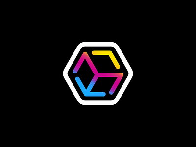 Mass Persona Logo Design - Cube / M Letter / Hexagon 3d printing blockchain cmyk crypto cube data design finance financial fintech geometric logo hexagon icon logo logodesign saas simple software symbol tech technology